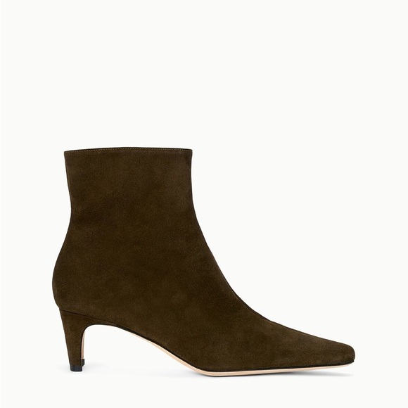 STAUD Shoes - STAUD - WALLY ANKLE BOOT TRUFFLE SUEDE